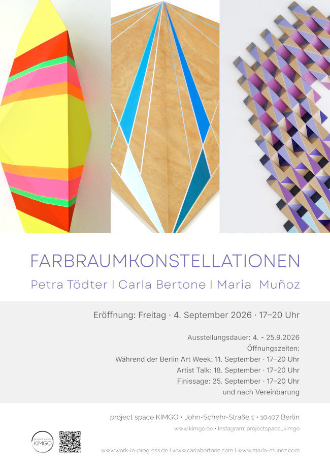 Farbraumkonstellationen, project space KIMGO, Berlin